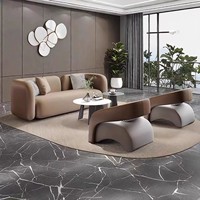 Ensemble de canapés modulaires MYUZ 2025 avec éponge haute densité pour bureau, hall d'hôtel et salon