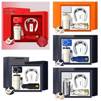 Taza de Acero Inoxidable 3 en 1 con Bluetooth, Banco de Energía Inalámbrico Magnético de 6000 mAh, Juego de Regalo Empresarial con Logotipo Personalizado