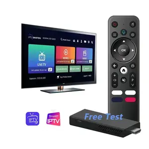 4K 8KストロングHDIPTVプロWi-Fiスマートメディアプレーヤー再販業者パネルクレジット米国アメリカで最高のIPTVボックスAndroid TVスティック無料テスト