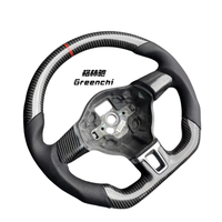 Volant en carbone forgé LED pour accessoires Volkswagen VW Golf 5 MK6/MK7/MK8 Jetta Passat B8 Polo Tiguan GT sans airbags