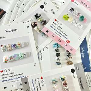 Modèle de cartes de fidélité imprimables Lash Nails Beauty Rewards-Card Merci pour vos cartes de commande pour l'insertion de la boîte - Product Image 6