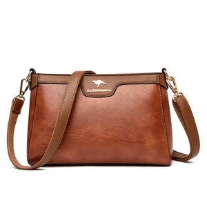 Spring Casual Tote <b>Bag</b> Big <b>Shoulder</b> <b>Bags</b> PU Leather Messenger Crossbody Contrast Stitching Women Hand <b>Bags</b> - Product Image 2