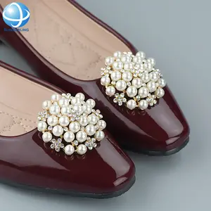 Kristal Rhinestone düğün Diamante yüksek topuk ayakkabı klipleri toka dekorasyon
