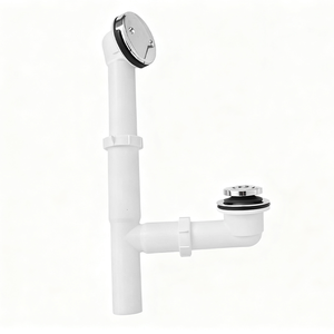 <span class=keywords><strong>Kit</strong></span> de vidange de <span class=keywords><strong>baignoire</strong></span> escamotable en plastique <span class=keywords><strong>noir</strong></span> à commande manuelle moderne avec installation facile pour salle de bain - Product Image 3