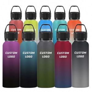 Bouteille d'eau en acier inoxydable de 500 ml/750 ml/1 L en gros, avec logo personnalisé, isolée et avec poignée - Product Image 5