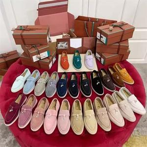 Mocassins pour femmes LB Printemps/Été 2026 <span class=keywords><strong>en</strong></span> <span class=keywords><strong>cuir</strong></span> véritable, à semelle plate, style britannique, décontractés, confortables, à enfiler, sans bout, couleur unie - Product Image 5