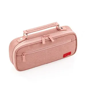 hitam pink alat tulis set Suppliers-Dropshipping Massal Pena Tas Pensil Case Kantong Kotak Alat Tulis Set untuk Anak Perempuan Sekolah