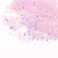 Yingma – pierre opale synthétique de 3mm, prix de gros d'usine, couleur rose bleu, diamant rond, pierre opale pour accessoires de bijoux