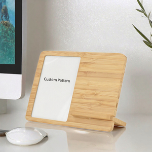Chargeur sans fil en bambou 15W, cadeau promotionnel, design moderne, étanche, cadre photo par sublimation, meilleures ventes - Product Image 3