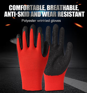 قبضة صناعية الثقيلة سلامة اليد اللاتكس بالجملة البناء المطاط البستنة قفازات العمل الرجال اللاتكس قفازات - Product Image 6
