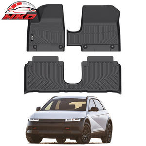 Fits For Hyundai Ioniq 5 2025-2026 Limited & XRT W/Sliding Console <b>TPE</b> Floor Mats 3D Molded Waterproof - Product Image 1