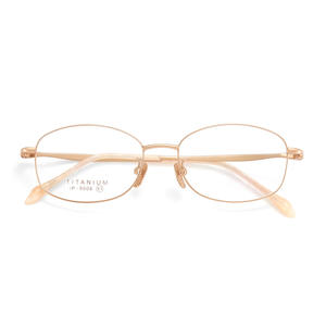 Elegantes Monturas de Gafas de Titanio Ovaladas de Marco Completo para Mujer 9006, Lentes de Resina Ligeras, Origen Danyang - Product Image 1
