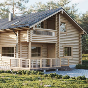 Casa Prefabbricata per Soggiorno, Villa di Campagna, Casa Modulare Moderna con Struttura in Legno e Giardino Colorato - Product Image 1