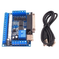 Carte d'interface de machine à graver MACH3, pilote de moteur pas à pas à 5 axes CNC avec isolation de coupleur optique avec câble USB