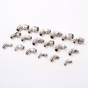 Conector Rápido de Cobre Niquelado Serie PL, Codo de Ángulo Recto, Alta Temperatura, Alta Presión, Resistente a la Corrosión, Piezas Neumáticas - Product Image 3