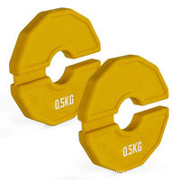 Accessoires de gym : Plaques de poids fractionnelles en acier et caoutchouc antidérapantes, durables, pour haltères, 0,25 kg, 0,5 kg, 0,75 kg, 1 kg, 1,25 kg