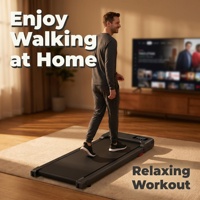 Treadmill Elektrik Bawah Meja Slim Fit Mesin Lari Fungsi Getaran Mini Walking Pad dengan Remote Control