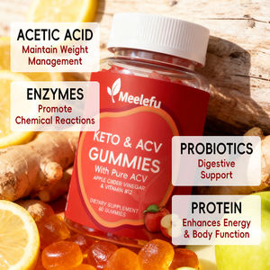 Bonbons gélifiés Keto ACV avec ACV pur et vitamine B12 pour la beauté et le soutien à la perte de poids chez l'adulte, non destiné aux femmes enceintes - Product Image 5