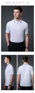 Polo da Uomo di Alta Qualità con Logo Personalizzato Ricamato, Tessuto Lavorato a Maglia con Motivo Stampato per Uomini e Donne - Product Image 5