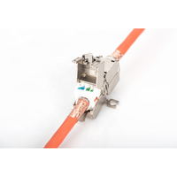 Conector de Terminación LSA Sin Herramientas RJ45 Cat 6A Linkwylan, Acoplador de Extensión de Cable de Red LAN, Totalmente Blindado, Fijable a Panel