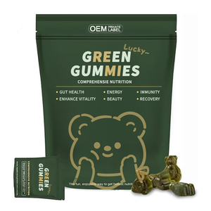 OEM有機クロレラとスピルリナ、消化 & 腸の健康、マルチビタミン & ミネラル、毎日のガムで配合 - Product Image 1