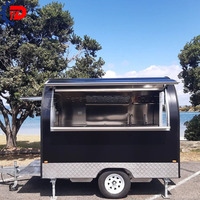 Nouveau design Kiosque à crème glacée Chariot de restauration rapide Hot Dog Taco Camion de restauration rapide Remorque de cuisine mobile