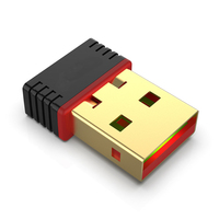 Adaptor nirkabel Mini, dongle WiFi USB 150 Mbps 802.11n rtl8188 mini usb 2.0 kartu jaringan wifi