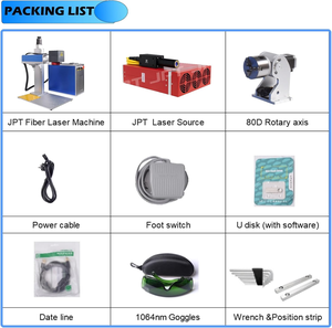 เครื่องทำเครื่องหมายเลเซอร์แบบพกพา JPT Mopa 3D 2.5D 60W 100W 200W 300W M7สูงสุด30W 50W เครื่องประดับโลหะถ้วยแหวนไฟเบอร์แกะสลัก - Product Image 3