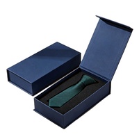 Boîte rigide en carton avec fermeture magnétique de luxe, logo personnalisé, boîte cadeau écologique pour cravates, ceintures, accessoires de mode, emballage