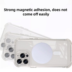 เคสโทรศัพท์แม่เหล็กใสทันสมัยสำหรับ iPhone 17 16 15 PROMAX 14 PLUS 13 12 11 Pro 4มุมฝาครอบกันกระแทกอุปกรณ์เสริมขายส่ง - Product Image 6