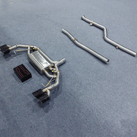 Système d'échappement pour BMW X3 G01 2.0T avec double système Valvetronic 4 sorties CatBack, tuyaux d'échappement polis en acier inoxydable SS304