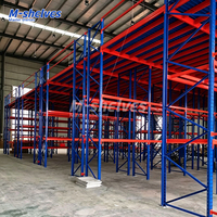 Étagères de stockage robustes et abordables sur mesure pour entrepôt, système de stockage industriel en acier à plateformes connectées par boulons