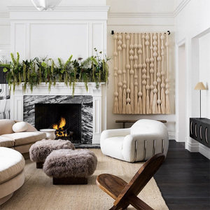 100% hecho a mano respetuoso con el medio ambiente esfericidad rame arte colgante diseños tapiz decoración para el hogar pared sala de estar - Product Image 6