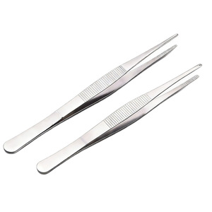 Pinzas de Acero Inoxidable Witts de 12.5cm, 14cm, 16cm, 20cm, 25cm y 30cm, con Punta Redonda, Dentada, Recta y Curva, para Uso Industrial - Product Image 1