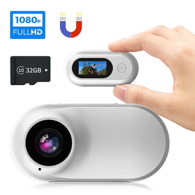 AS-A100 360 Rotating Rechargeable Dslr Digital Camera Photo 1080p Hd Video Record Thumb Very Very Small Mini Camera Dv Recorder