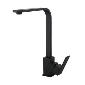 Reloj inteligente de cocina con caño de estreno mundial, rotación de 360 grados y luego grifo mezclador, grifo de lavabo de acero inoxidable para cocina, negro clásico - Product Image 6