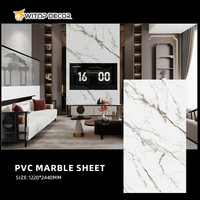 Plaques de PVC en marbre artificiel pour décoration intérieure, 1220*2440mm*3mm, vente chaude