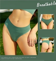 Moins cher sans couture femmes culottes coton Sexy sous-vêtements femmes tongs Lingerie rayé chaud g-strings caleçons culottes