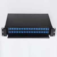 48-Core ODF Fiber OpticSC/UPC/APC port LC 96 konektor inti digunakan untuk jaringan FTTH 4G kompatibel Panel Patch 24-Core