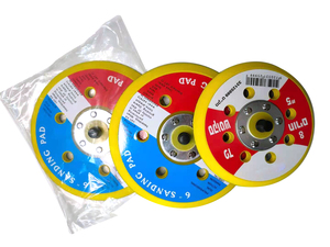 150mm 6 pollici cuscinetto abrasivo in poliuretano con per Velcro personalizzabile OEM piastra di supporto per molatura e levigatura - Product Image 5