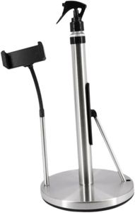 <b>Kitchen</b> 3 in 1 <b>Paper</b> Towel Holder with Spray Bottle & Phone Holder Countertop Stainless Steel Tissue Holder <b>Paper</b> Dispenser - Product Image 2