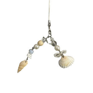 Ocean Pearl Shell Inspiré Accessoires Perlés Ins-Style Téléphone Chaîne Déco Charme Sac Porte-Monnaie Porte-clés - Product Image 5