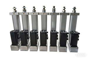 Cylindre linéaire numérique pneumatique à servo-moteur en acier inoxydable avec moteur 15000N - Product Image 2