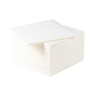 Maßgefertigte Hochzeits-Servietten 1-lagig aus Frischfaser-Zellstoff Einweg Weiße 6-fach Gefaltete Papierservietten für Hochzeitsdekoration - Product Image 1