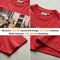 OEM/ODM Maßgeschneidertes Premium Vintage T-Shirt, Schweres Gewicht, 100% Baumwolle, Locker Geschnittener Boxy-Fit, Herren Grafik Digital Bedrucktes Streetwear-Shirt