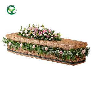 Ataúd Funerario Económico de Mimbre Ecológico, Ataúd de Mimbre Ecológico, Ataúd de Mimbre para Cremación Funeraria de Gran Bretaña - Product Image 3