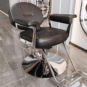 Silla de salón cómoda silla de salón reclinable para estilista de cuero Sillas De <span class=keywords><strong>Barberia</strong></span> salón de corte Silla de peluquero dorado - Product Image 3