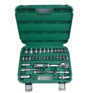 Chromium Vanadium 32 Piece Auto Repairing mechanic socket set Backed edge box