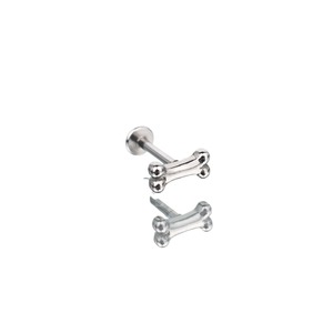 Bone Labret Stud <b>Earrings</b> 316L Stainless Steel | Internally Threaded Cartilage Lip Ear <b>Piercing</b> Accessories - Product Image 5