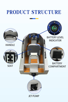 Moto Acuática Eléctrica de Alto Rendimiento con Material EPP, Velocidad Máxima de 52 km/h para Surfear en Aguas Oceánicas
